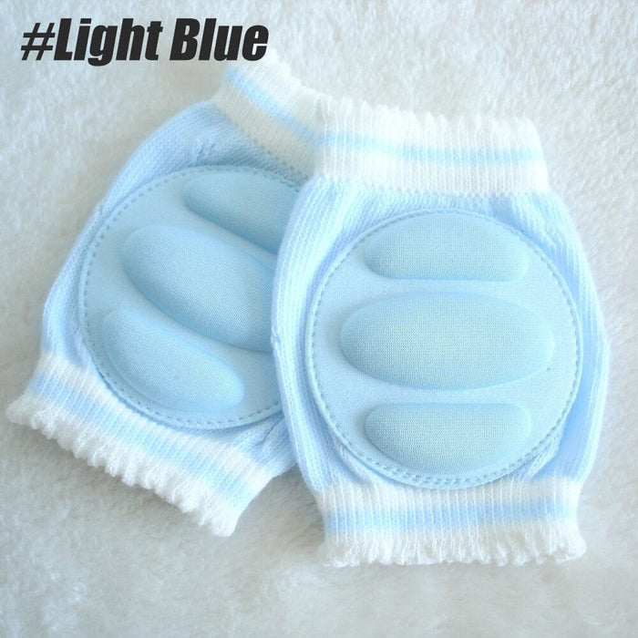 2Pcs/Pair Baby Knee Pads for Crawling, Anti-Slip Elastic Breathable Cotton Knee Protector Cushion for Babies Toddlers Infants