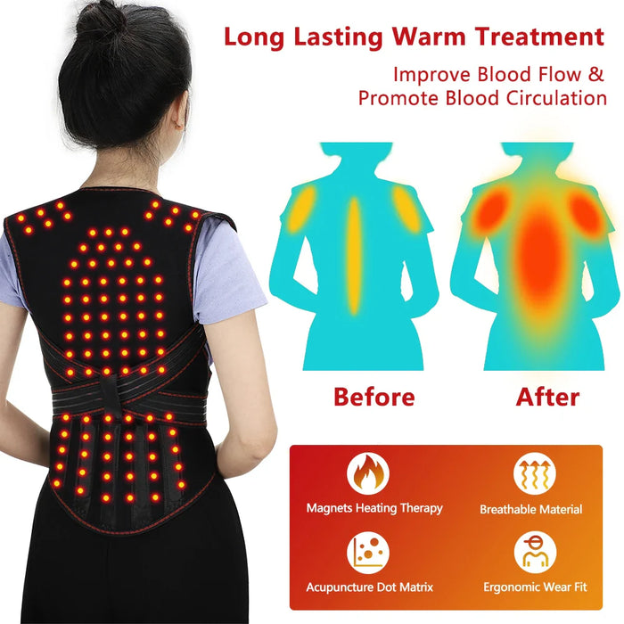 Self Heating Magnetic Vest For Pain Relief