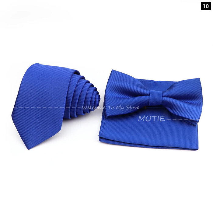 Classic Striped Tie Set For Business And Weddings