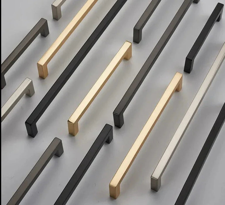 Modern Brushed Zinc Cabinet Handles