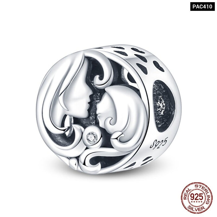 925 Silver Camera Coffee Cup Flower Charms Beads Fit Pandora Bracelet DIY Jewelry Making For Women