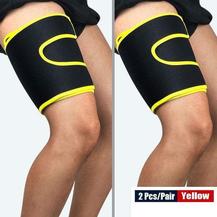 Non-Slip Adjustable Thigh Support Brace With Nylon Button for Sore Hamstring Groin & Quad