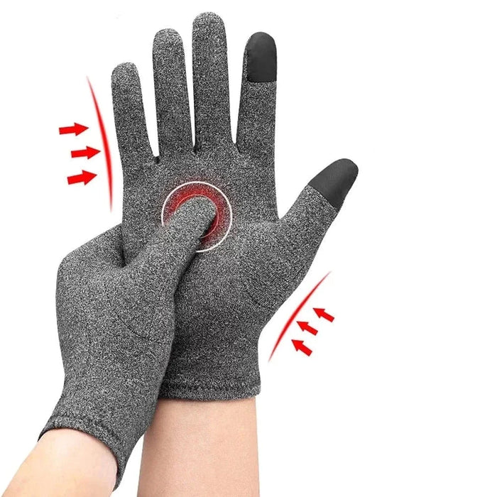 1 Pair Full Finger Arthritis Compression Gloves For Women Men Relieve Pain Rheumatoid