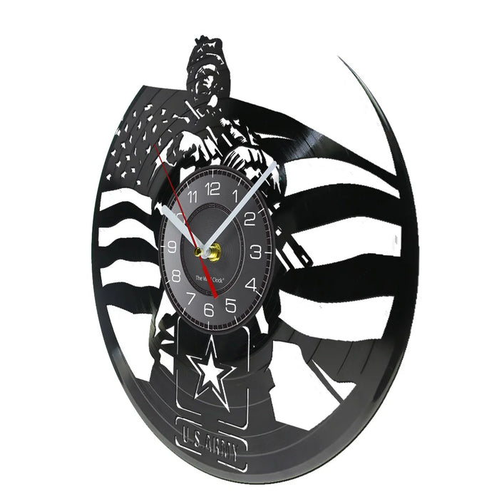 Us Army Soldier Vinyl Record Wall Clock