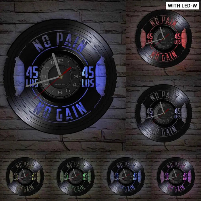 Silent Fitness Gym Wall Clock