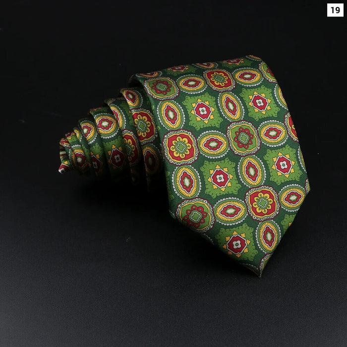 51 Styles Mens Silk Ties Jacquard Striped Plaid Floral 8cm