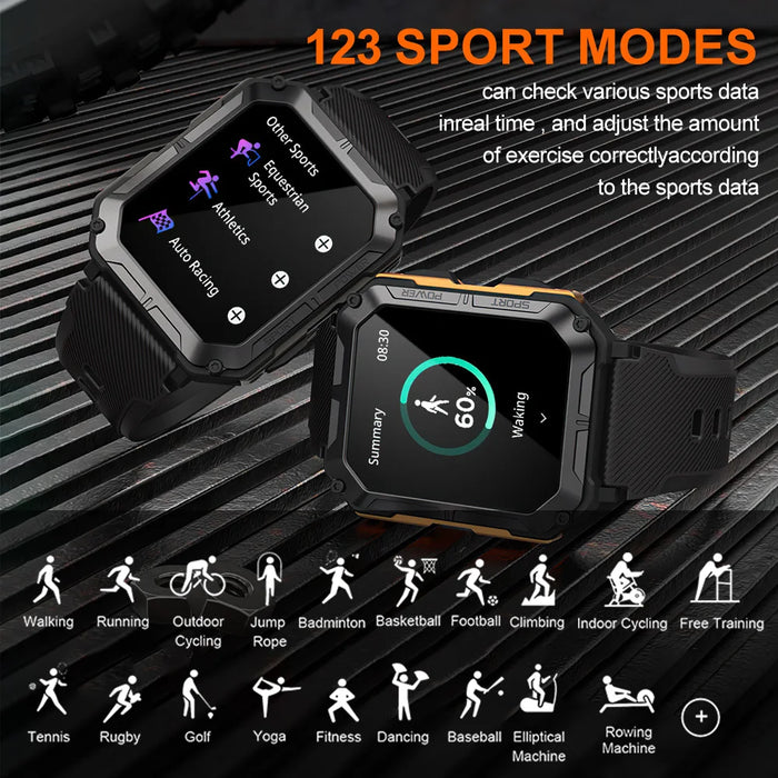 Waterproof Military Smartwatch For Ios/android