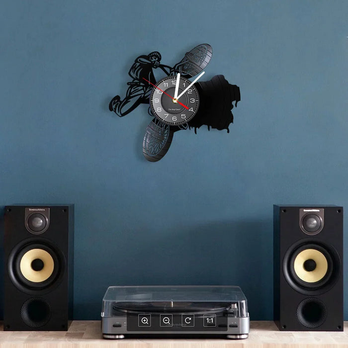 Bmx Vinyl Record Wall Clock