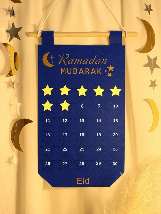 Ramadan Wall Tapestry Felt Moon Decor For Eid Party