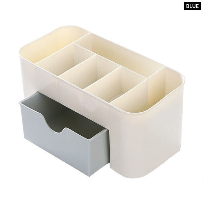 Nail Storage Box Plastic Drawer Style Easy to Clean Desktop Organization Large Capacity Cotton Swab Polishing Sand Strip Toolbox