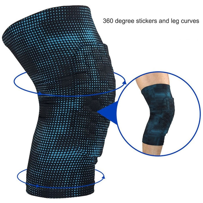 1Piece Honeycomb Knee Support Brace Leg Compression Sleeve with Protective EVA Sponge