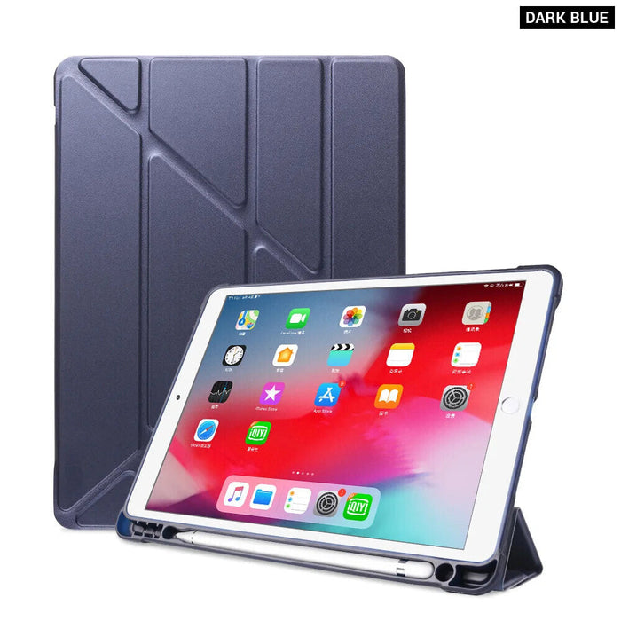 Smart Multi Fold Case For Ipad Air 5 4 With Pencil Holder 10.9 Inch A2316 A2588