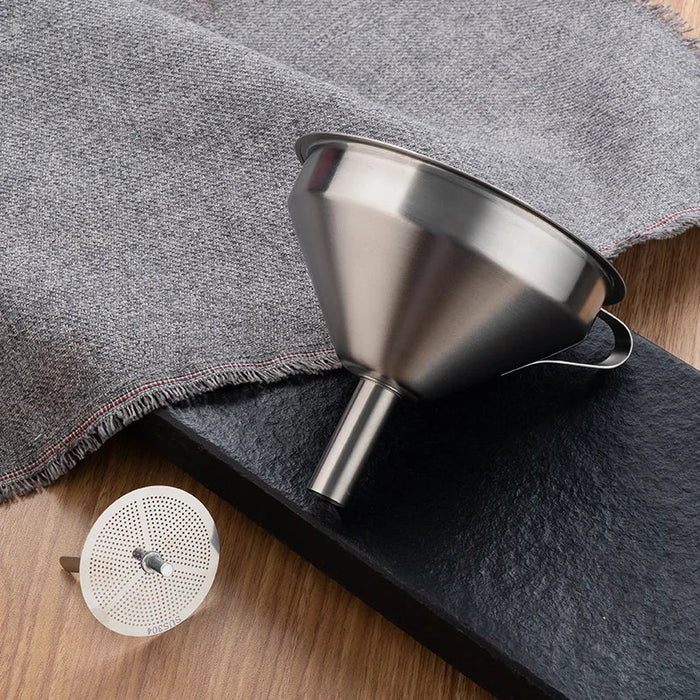 Stainless Steel Kitchen Funnel For Oil And Wine Spills