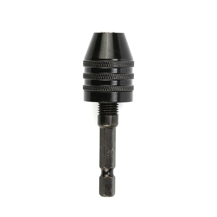 1PC HexDrill Chuck 0.3 8.0 6.35mm Keyless Screwdriver Impact Driver Adaptor Electric Micro Motor Clamp Chuck Fixture Hex Shank