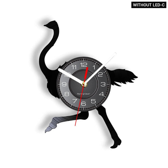 Flamingo Gramophone Record Wall Clock