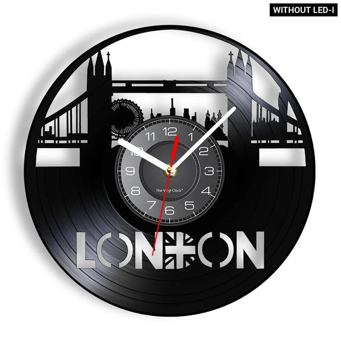 London Vinyl Record Wall Clock