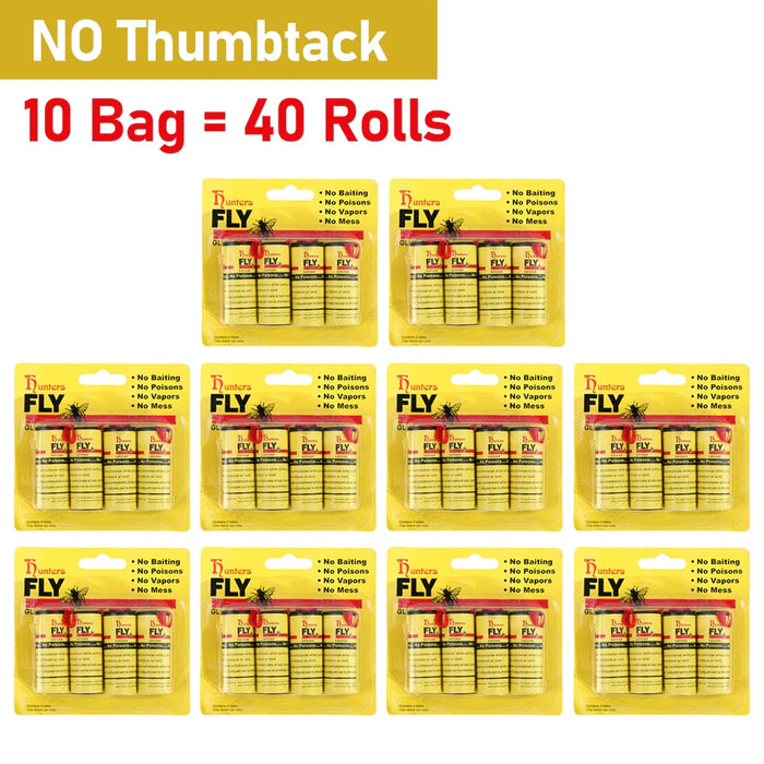 40 Rolls Fly Sticky Paper For Insect Control