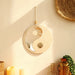 Yin Yang Wooden Mirror Wall Decor