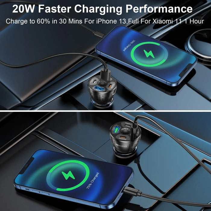 20W Usb C Car Charger For Fast Charging