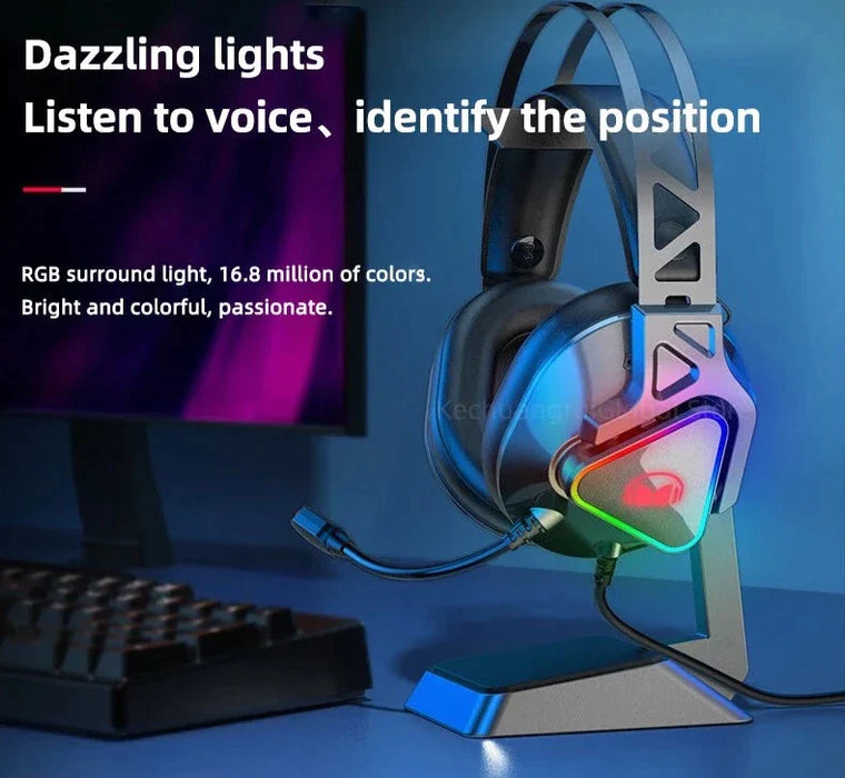 N3s Enc Gamers Rgb Led Light Noise Cancelling Stereo Gaming