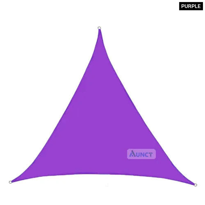 10‘X10'X10Ft Triangle Waterproof Shade Sail Awning Outdoor Romantic Warm 420D Oxford Sun Shade Led Light String