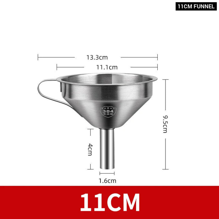 Stainless Steel Kitchen Funnel For Oil And Wine Spills