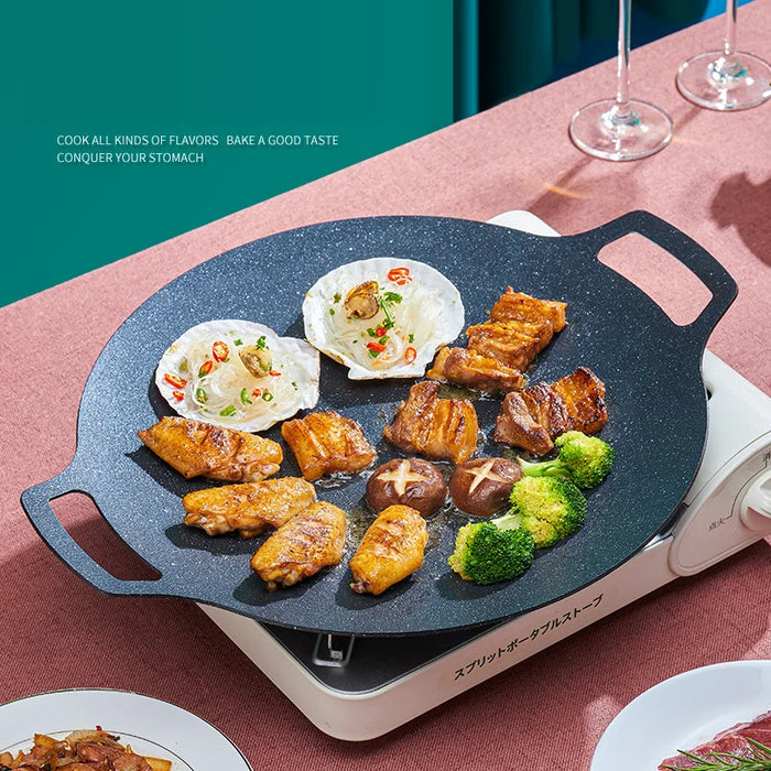 Korean Non Stick Grill Pan For Outdoor Bbq