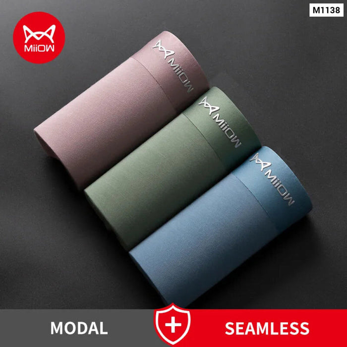 3 Piece Modal Ice Silk Mens Boxers