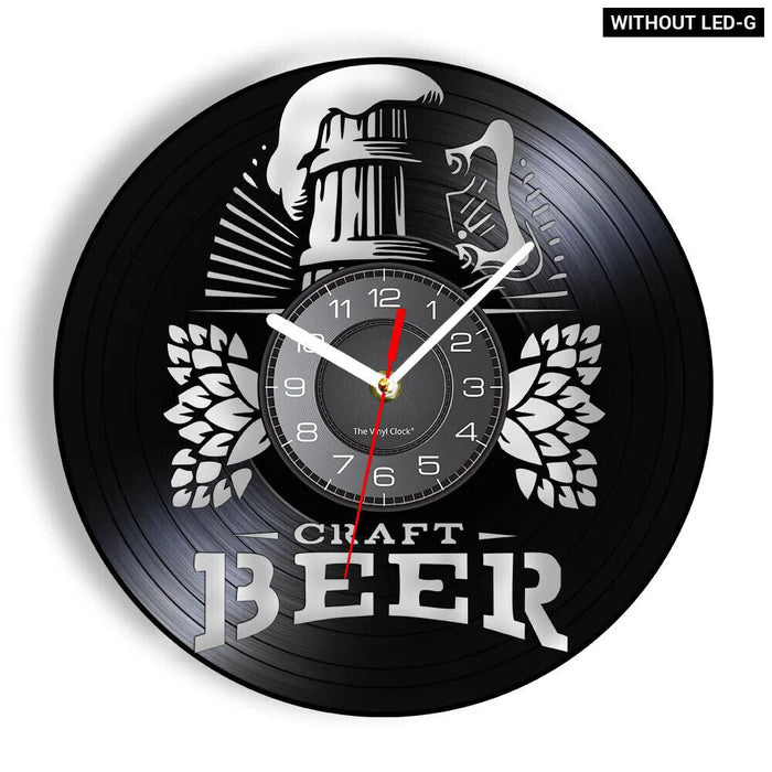 Real Vinyl Record Wine Wall Clock