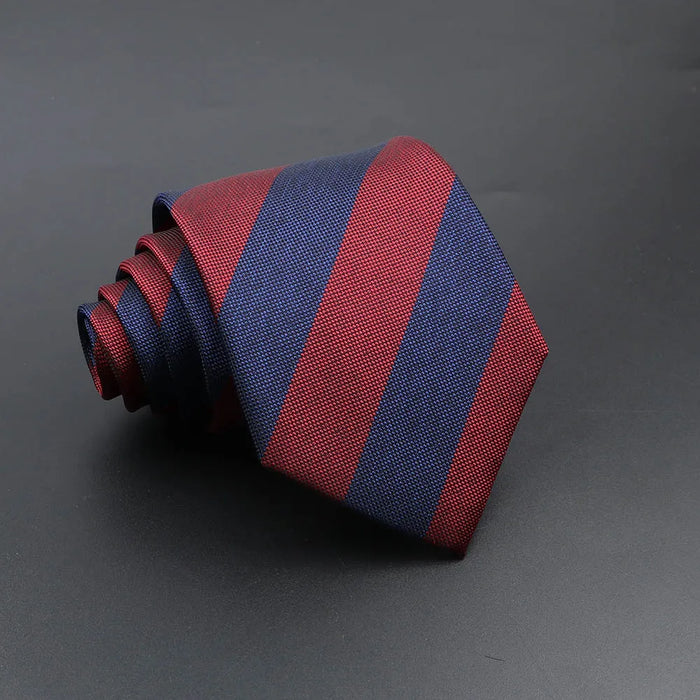 Blue Plaid Striped Tie 8Cm Classic Necktie For Mens Fashion For Daily Wear Weddings And Gifts