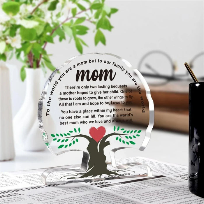 Mother's Day Gifts Acrylic Tree Desk Plaque