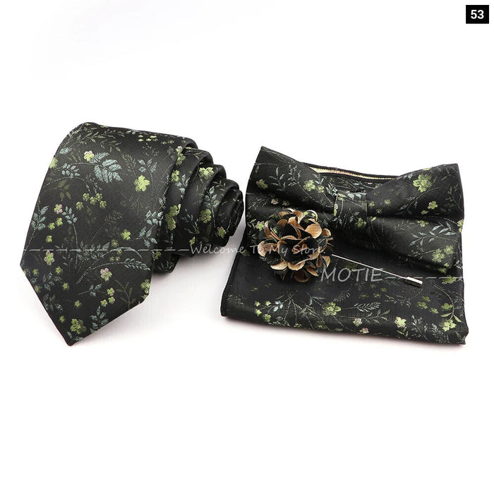 Classic Plant Tie Set For Weddings And Daily Wear