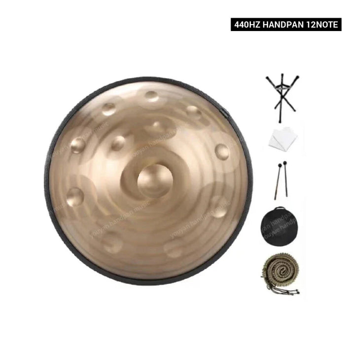 9 10 12 Note 22Inch 440 Hz 432 D Major Handpan Steel Tongue Drum With Tambor For Beginner & Meditation