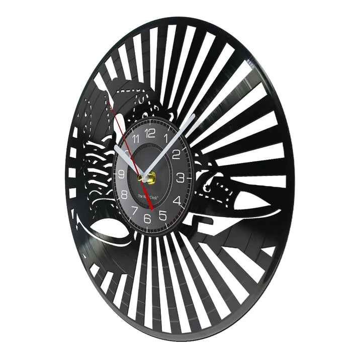 Sneaker Vinyl Record Wall Clock