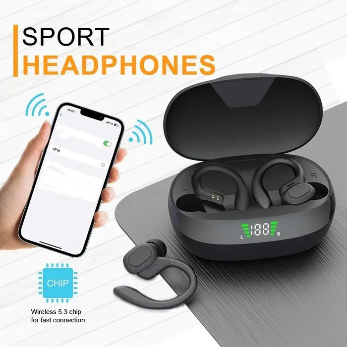 Waterproof Wireless Earbuds With Mic Hifi Stereo