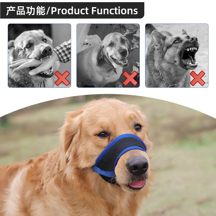 Adjustable Anti Barking Dog Muzzle For Large Puppies