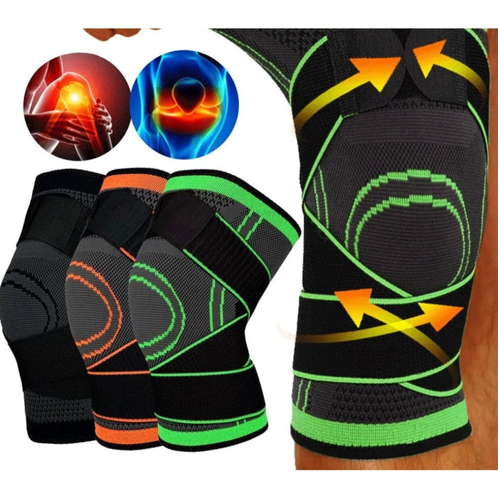 1/2Pcs Knitted Compression Knee Pads For Running Basketball Cycling