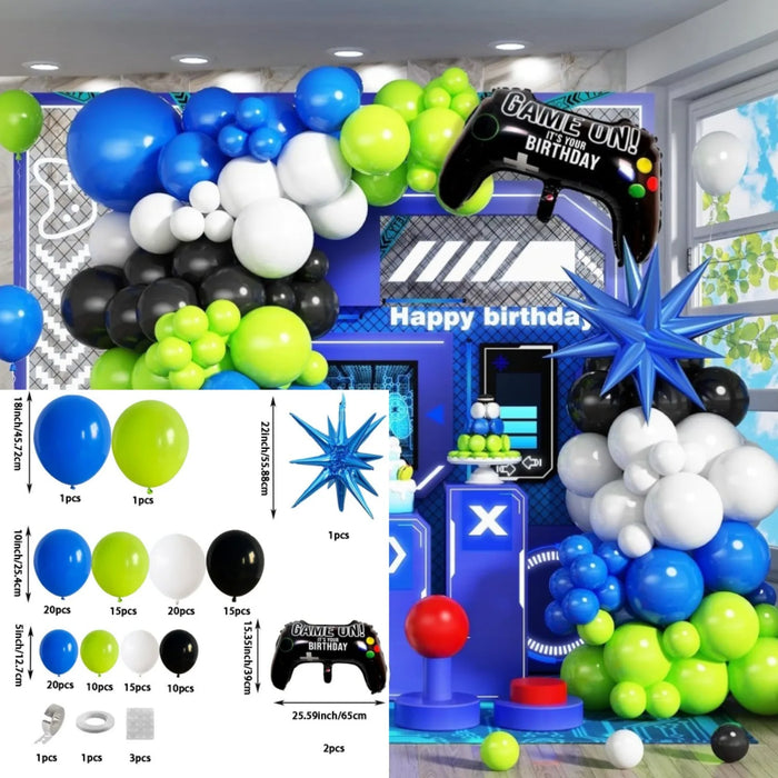 135Pcs Game-Themed Birthday Sets Birthday Parties Game Night Birthday Party Decorations Create Immersive Esports Carnivals