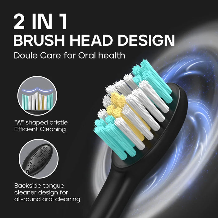 3 In 1 Sonic Toothbrush 3 Heads Pressure Sensor Calculus Remover