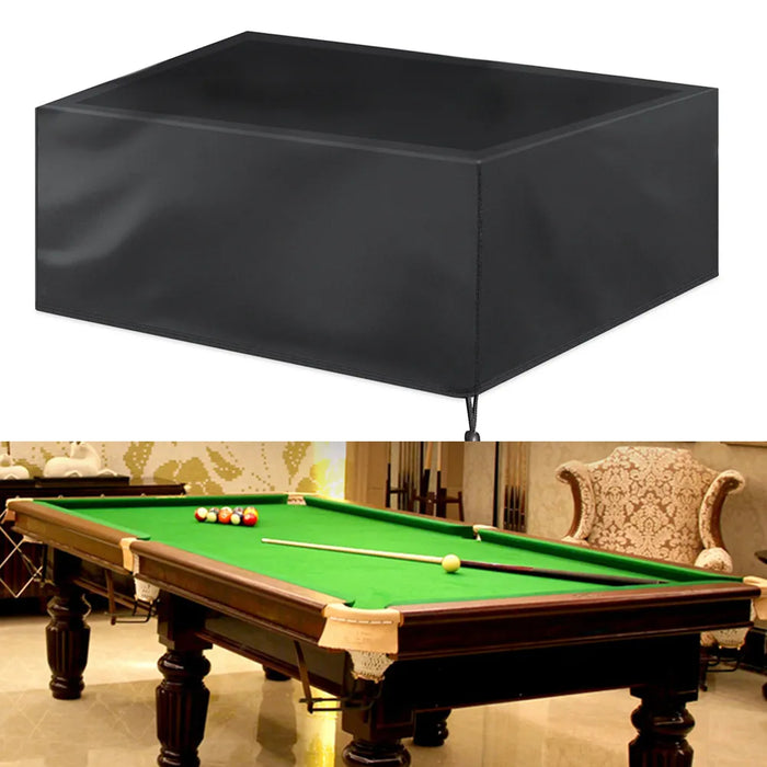 Dustproof Waterproof 7 8 9 Foot Outdoor Full Pool Solid With Drawstring Billiard Table Dust Cover Table Protector 210D Oxford