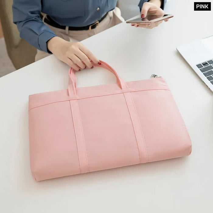 For Macbook Air Pro Notebook Unisex 13.3,14 Inch Document Storage Bag Hand & Laptop Bag