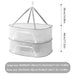 3 Tier Foldable Mesh Hanging Dryer For Clothes Herbs Fruits