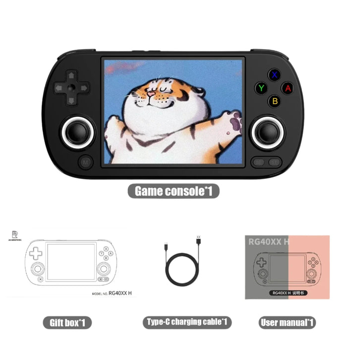 4.0 Handheld Game Console 640 x 480 Ips Screen 3200mah 64 Bit System RGB Light 5k Games