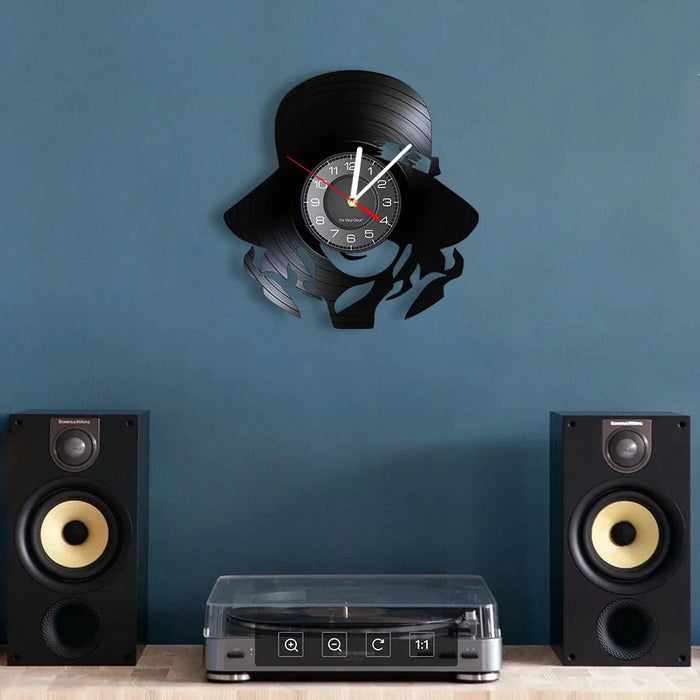 Handmade Vinyl Record Wall Clock