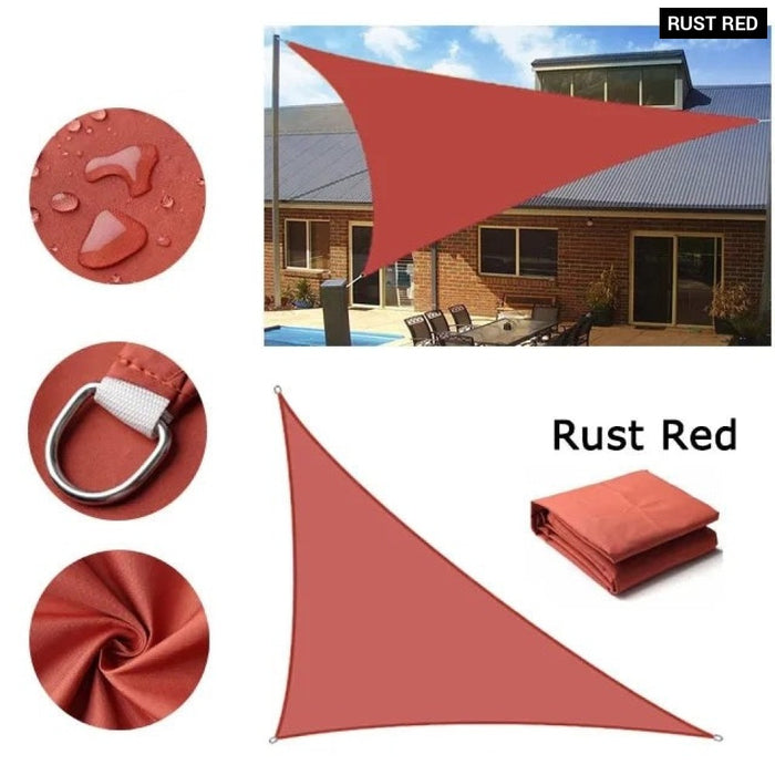 Waterproof Sun Shelter Triangle Sunshade Protection Outdoor Cover Garden Patio Pool Shade Sail Awning 420D