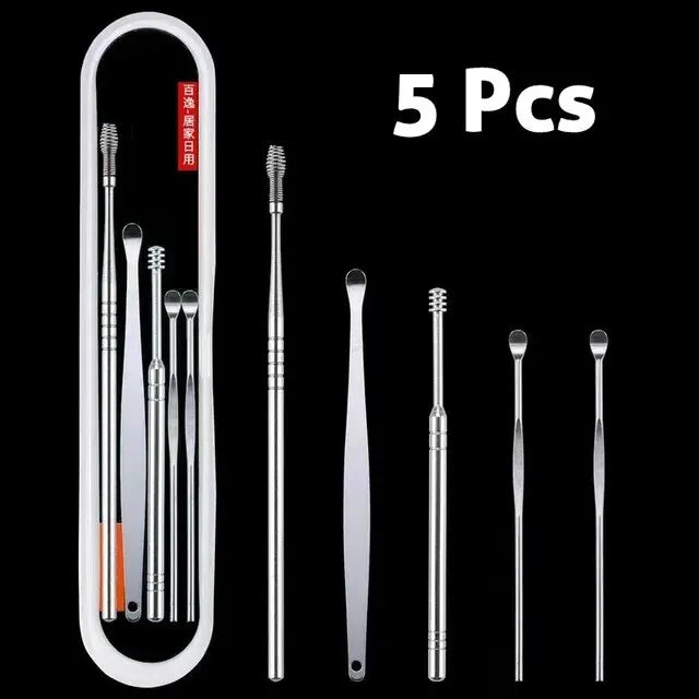 6 Pieces Stainless Steel Ear Pickers