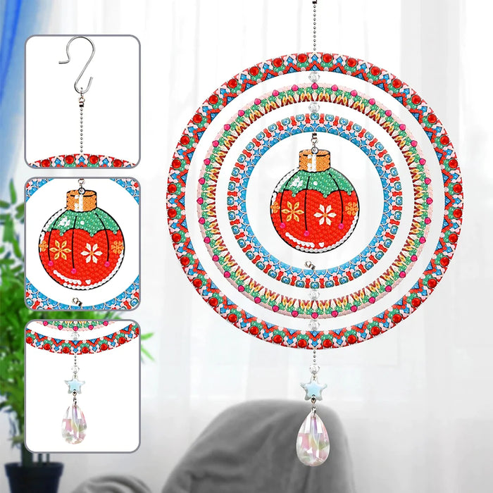 Smiley Crystal Snowmen Suncatcher For Christmas Decor