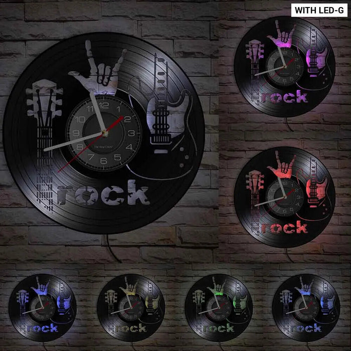 Metal Music Quote Wall Clock