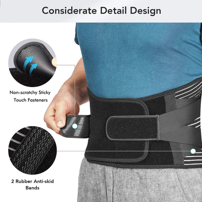 Sports Lower Back Brace With Removable Lumbar Pad for Men Women