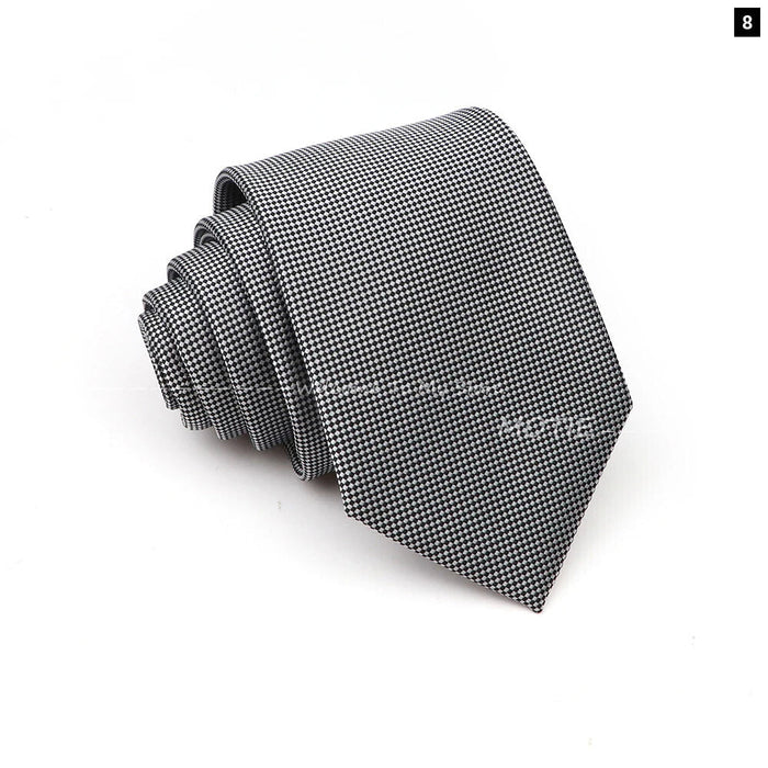 Blue Striped Polyester Tie For Business Weddings And Daily Wear